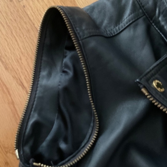 Michael Kors Leather Moto Vest Size XS - Picture 10 of 13